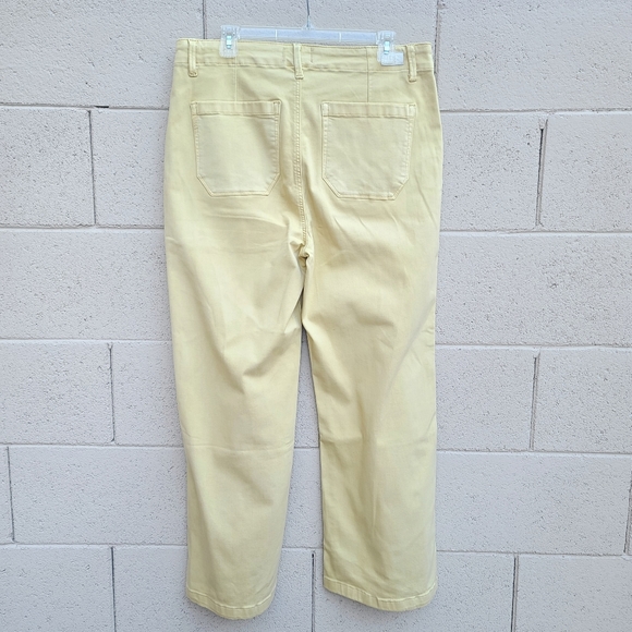 Paige | Carly High-Rise Cropped Wide-Leg Jeans in Vintage Vanilla Sugar Size 31 - Picture 11 of 12